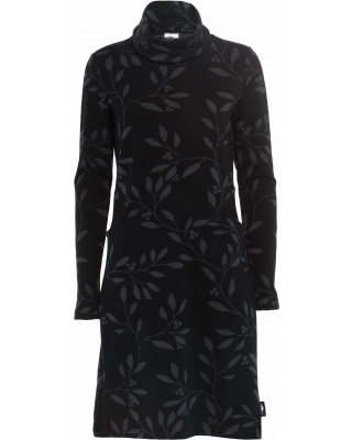 ROUTA dress, Foliage, shadow - black