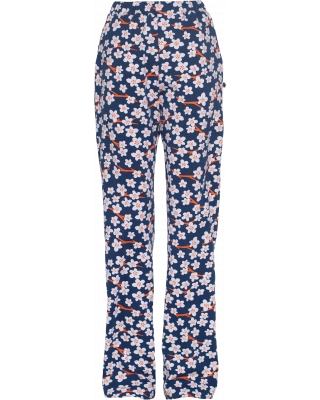 SAAGA trousers, Cherry blossom, blueberry - orange