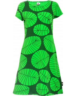 SOINTU dress, Banana leaf, green - dark green