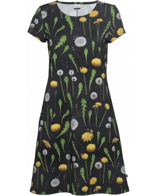 SOINTU dress, Dandelions,  black