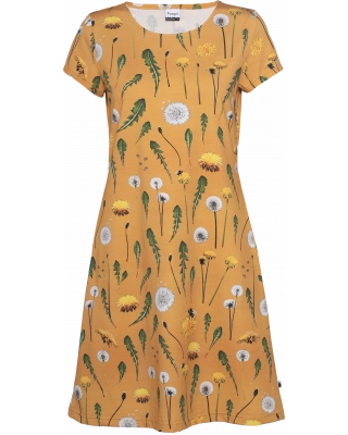 SOINTU dress, Dandelions, ochre