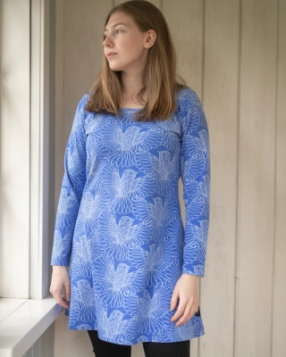 SUMU tunic, Kuukkeli, blue - light blue