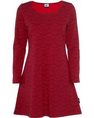 SUMU tunic, Lace, red - beetroot