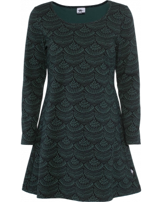 SUMU tunic, Lace, dark green - black