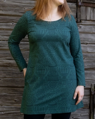 SUMU tunic, Distaff, dark green