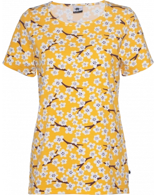 TUULI T- shirt, Cherry blossom, sun - beetroot