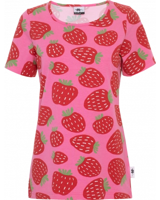 TUULI top, Polka, pink - red