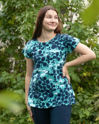 VUONO shirt, Clover, turquoise - storm