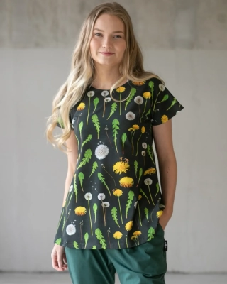 VUONO T- shirt, Dandelions, black