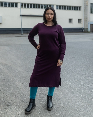 YLVA sweatshirtdress, plum