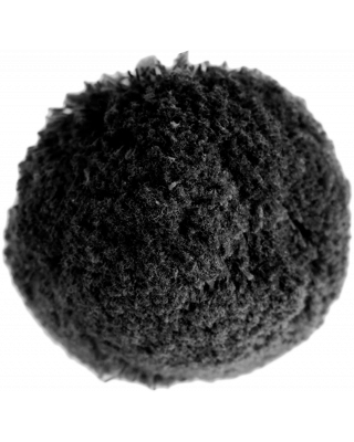 Cotton pom pom 7cm, black