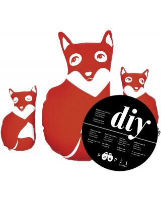 DIY Fox family, röd