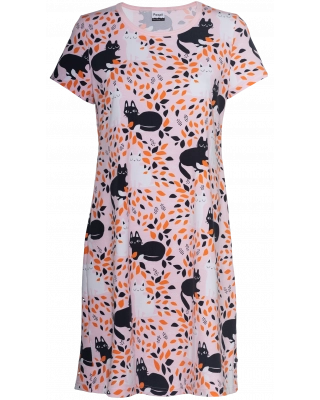 SALLA nightgown, Hide & Seek, soft pink - orange