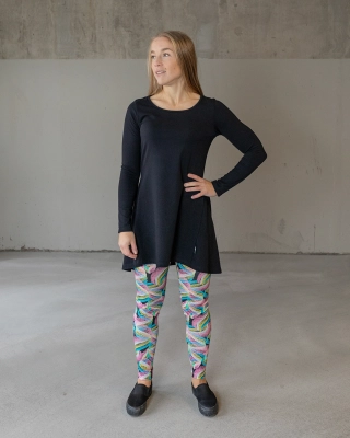 SILJA collegeleggins, Serpentiini, pinkki