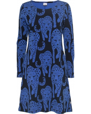 SINI dress, Cheetah, blue - black