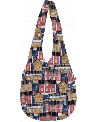 JERSEY BAG Old town, blueberry - rust - ochre