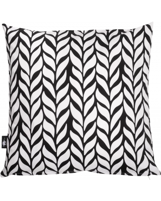 PILLOW CASE cotton, Plait, black & white