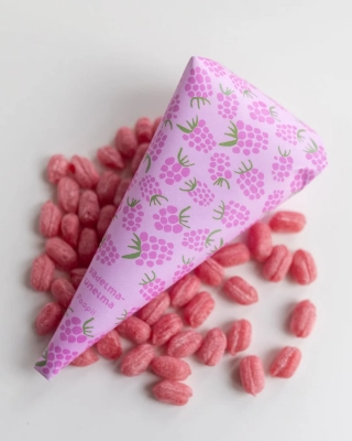 VADELMAUNELMA raspberry hard candies 120g