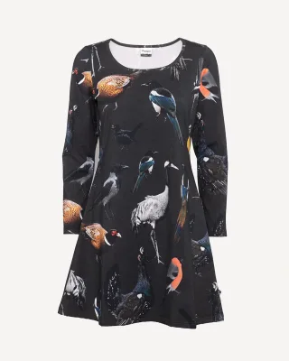 SUMU tunika, Feathered friends, svart