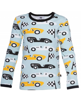 ULJAS top, Race cars, light blue