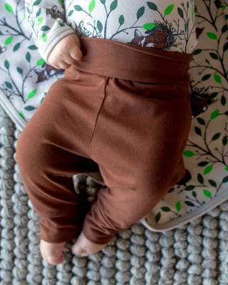 BABY LEGGINGS, chokladbrun