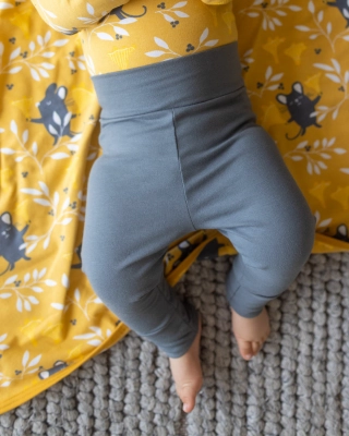 BABY LEGGINGS, mörk grå