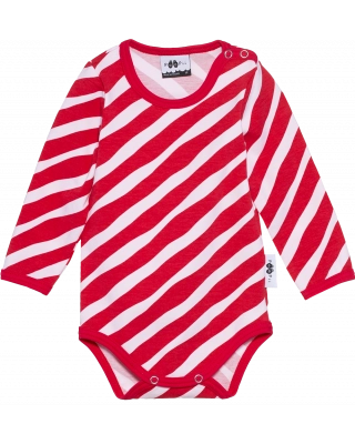 ONESIE, Diagonal, red - white