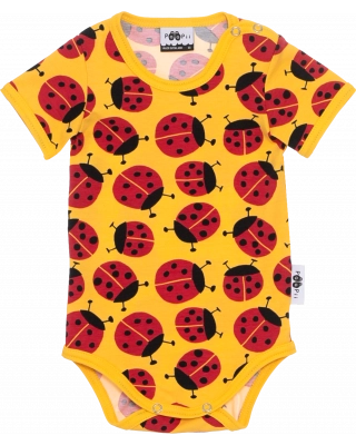 ONESIE SHORT SLEEVE, Kerttu, sun - red