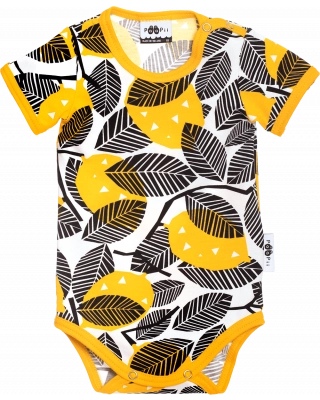 ONESIE SHORT SLEEVE, Lemon, sun