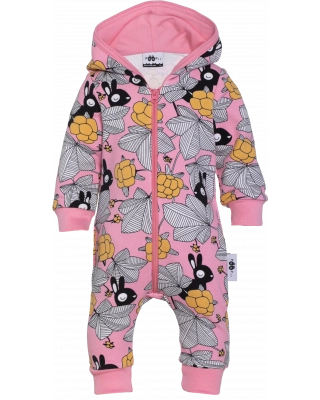 RIEMU jumpsuit, Hilda, ljusröd - ockra