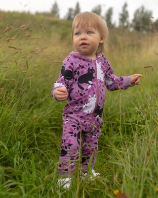 RIEMU jumpsuit, Hide and seek, lilac - purple